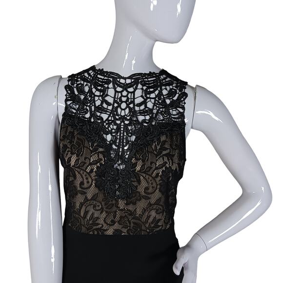 Windsor Mini Lace Dress Size Large Black Fit and Flare - Picture 7 of 9
